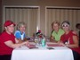 Tournament Committee Rita Bicknell and Linda Walker in this picture enjoying burgers.  Mark Packard and Jean Barber were other committee members.